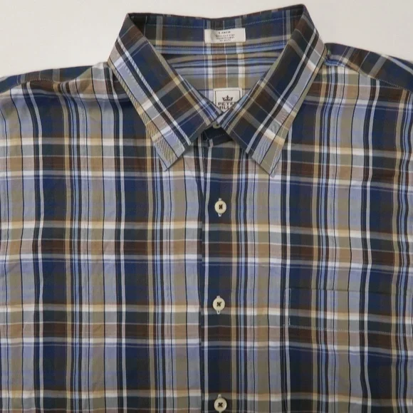 Peter Millar Mens Large Long Sleeve Button Front‎ - Picture 3 of 5